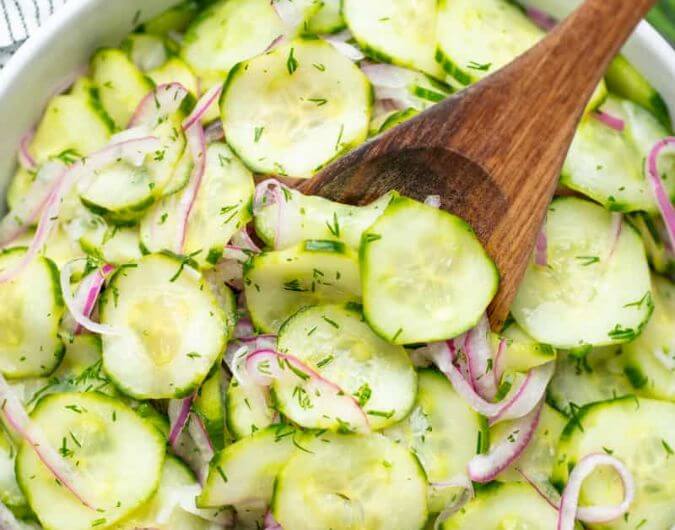 Easy Cucumber Salad with Fresh Dill
