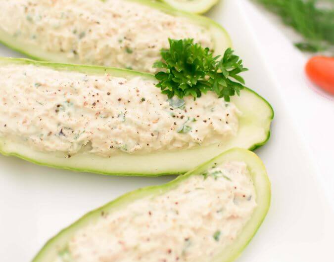 Tuna Salad Cucumber