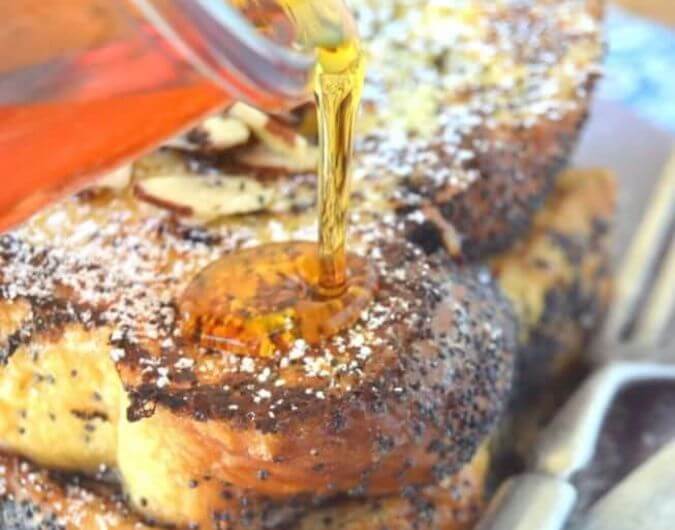 Almond Poppy Seed French Toast