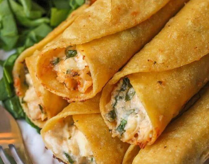 Cream Cheese and Chicken Taquitos