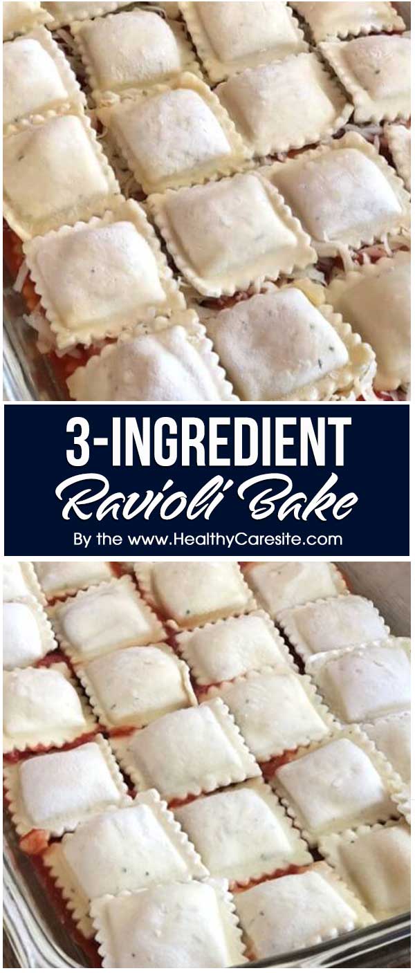 3-Ingredient Ravioli Bake