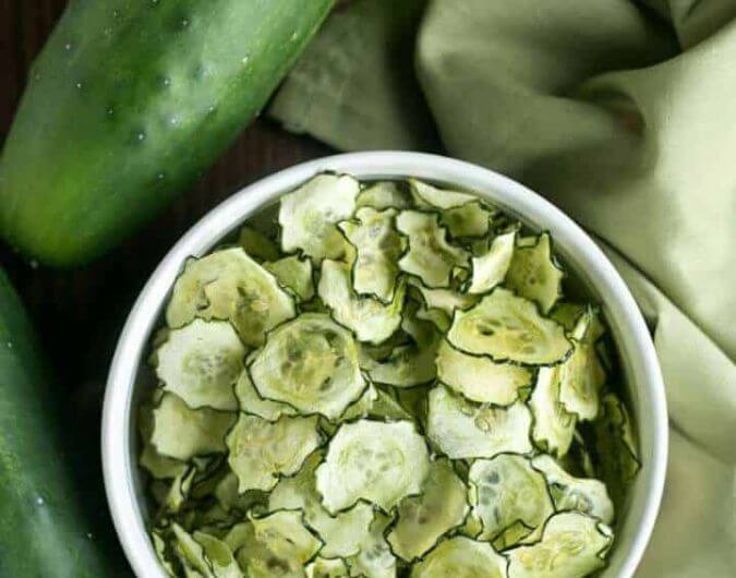 Baked Cucumber Chips