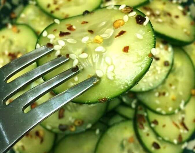 Asian Sesame Cucumber Salad
