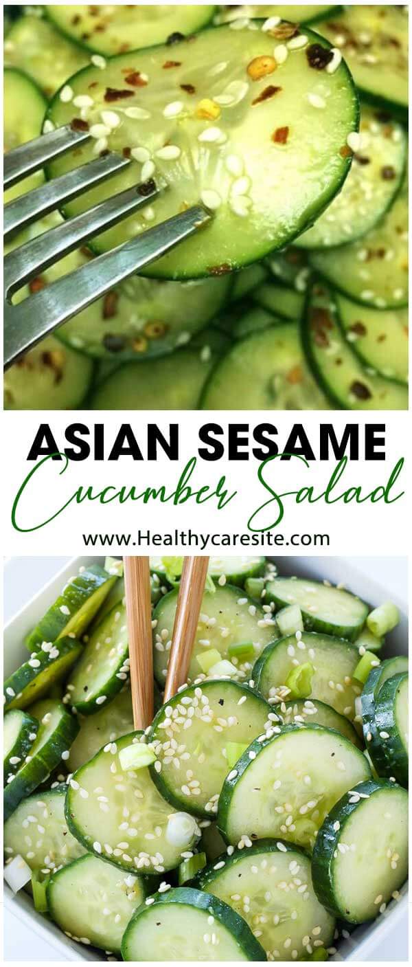 Asian Sesame Cucumber Salad