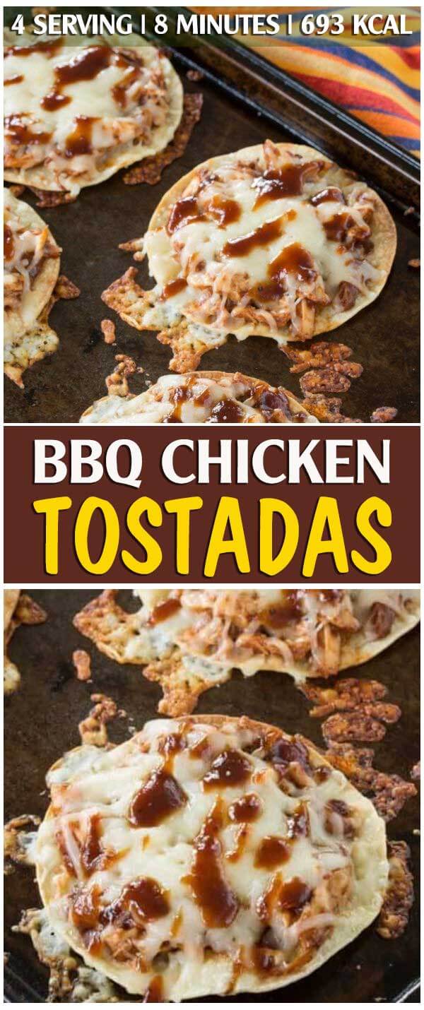 BBQ Chicken Tostadas