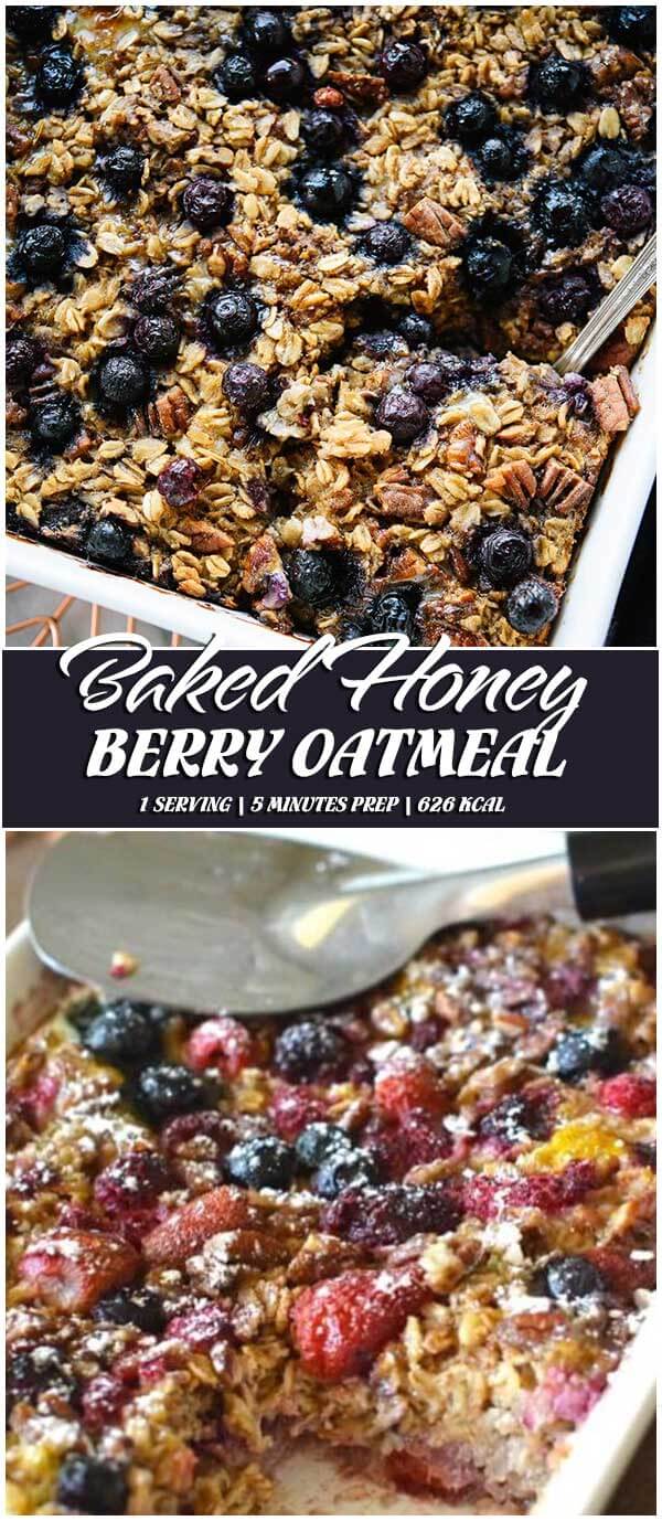 Baked Honey Berry Oatmeal