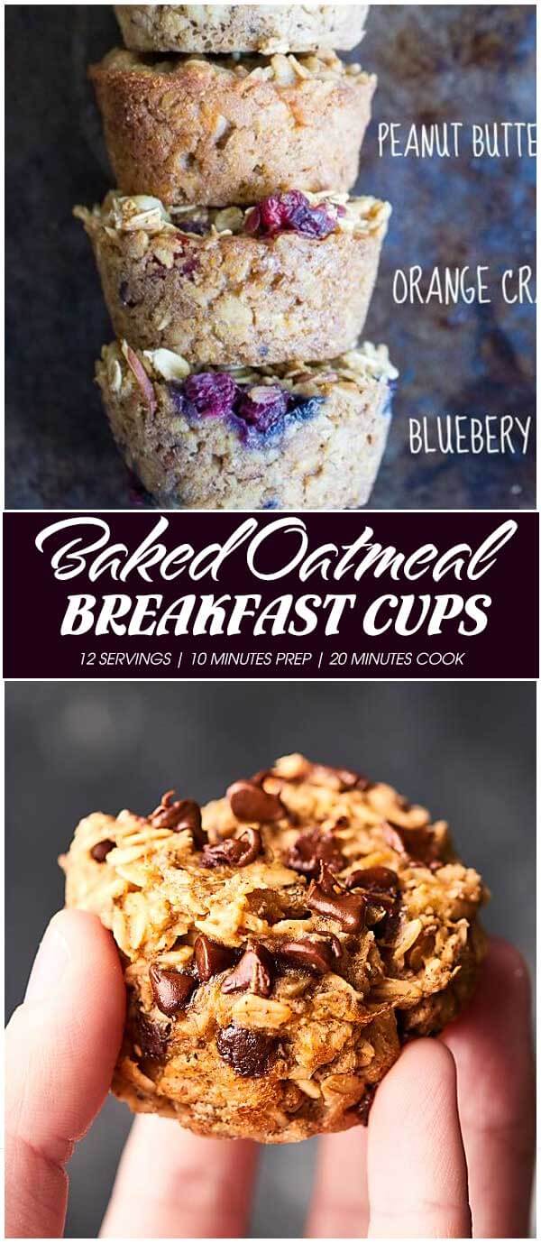 Baked Oatmeal Breakfast Cups
