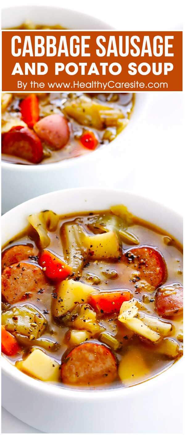 Cabbage, Sausage And Potato Soup