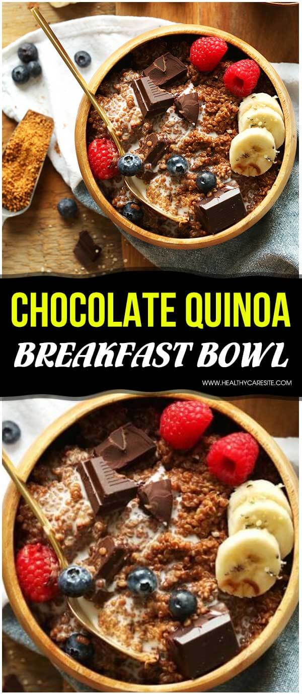 Chocolate Quinoa Breakfast Bowl