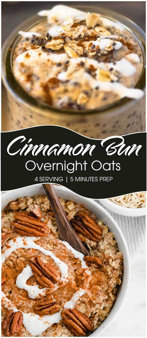 Cinnamon Bun Overnight Oats