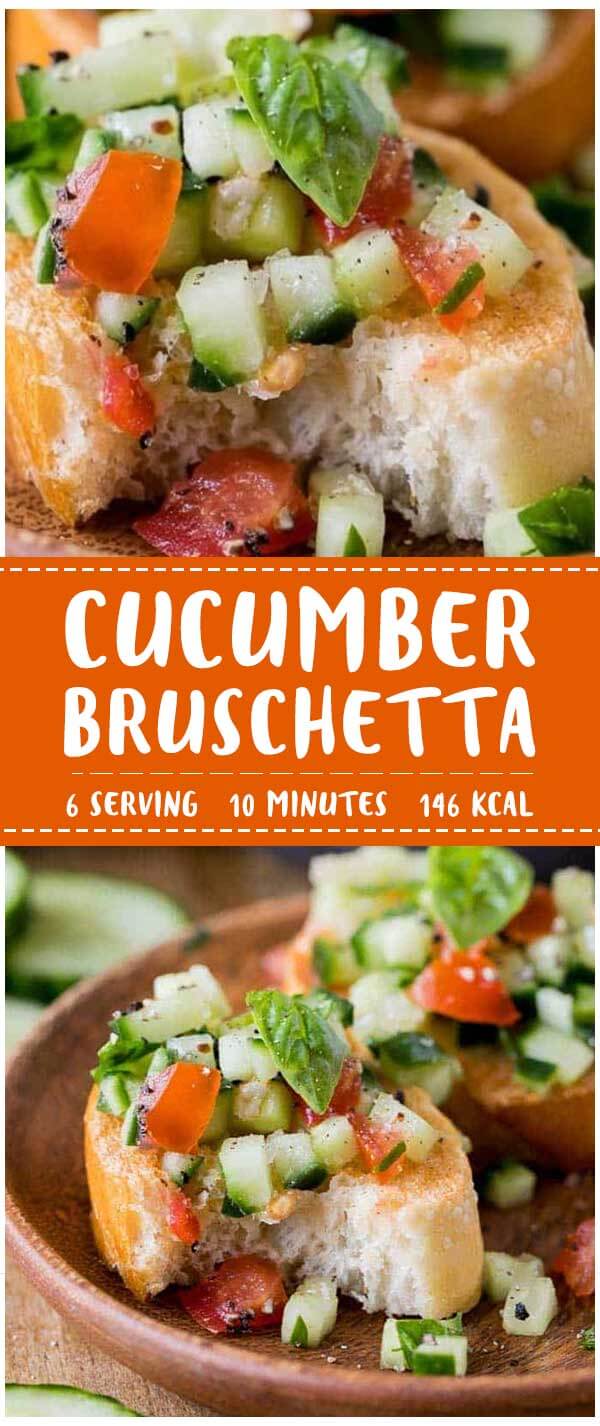 Cucumber Bruschetta