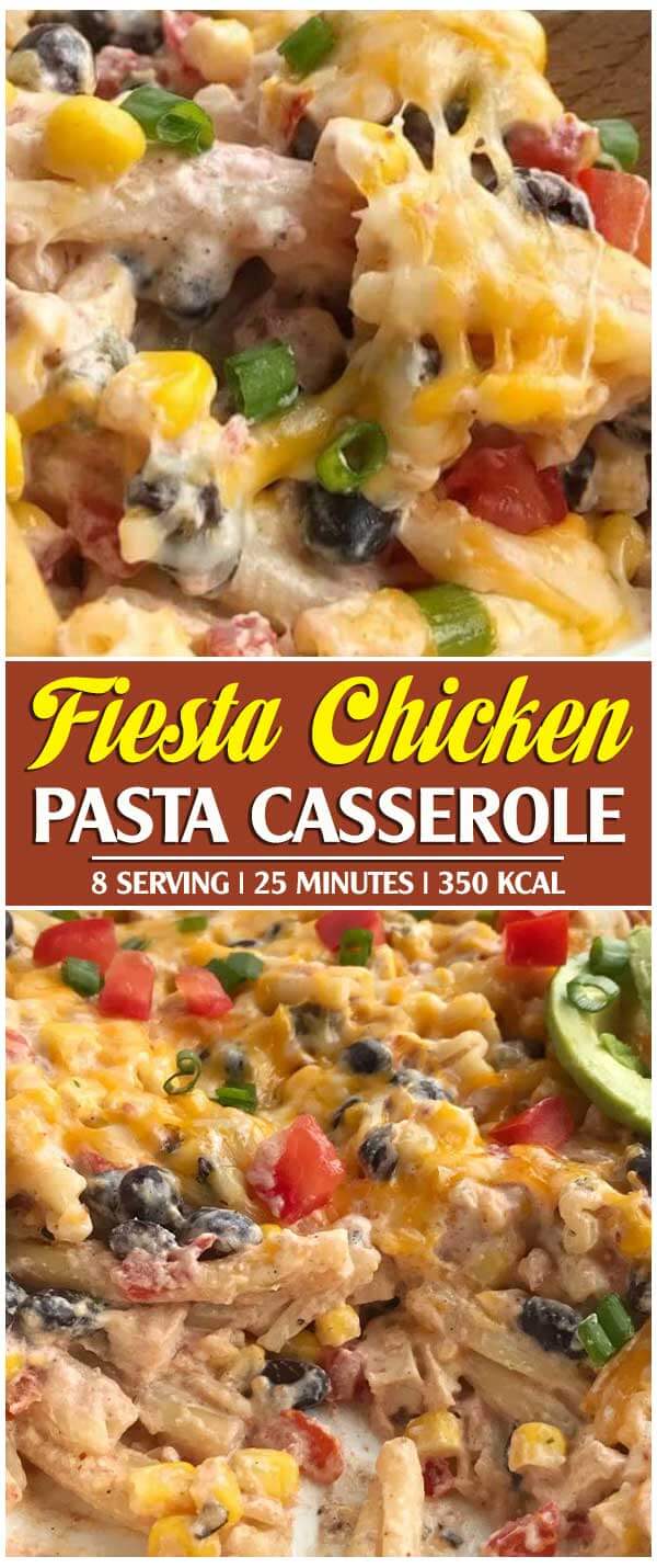 Fiesta Chicken Pasta Casserole