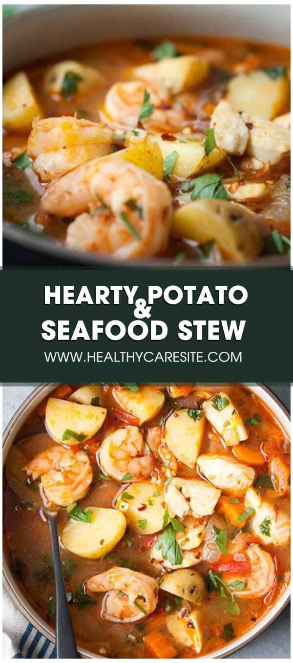 Hearty Potato And Seafood Stew