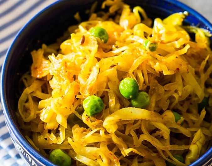 Indian Fried Cabbage