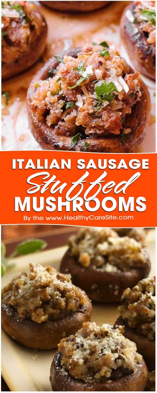 Italian Sausage Stuffed Mushrooms