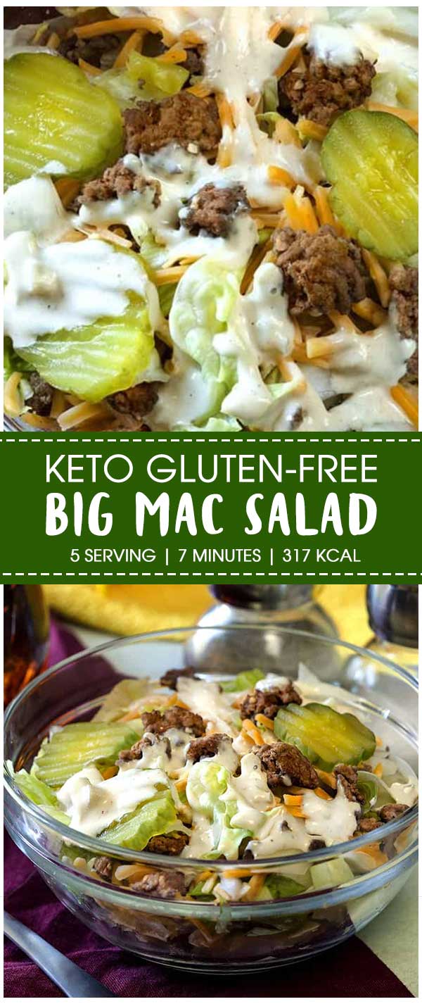 Keto Gluten-Free Big Mac Salad