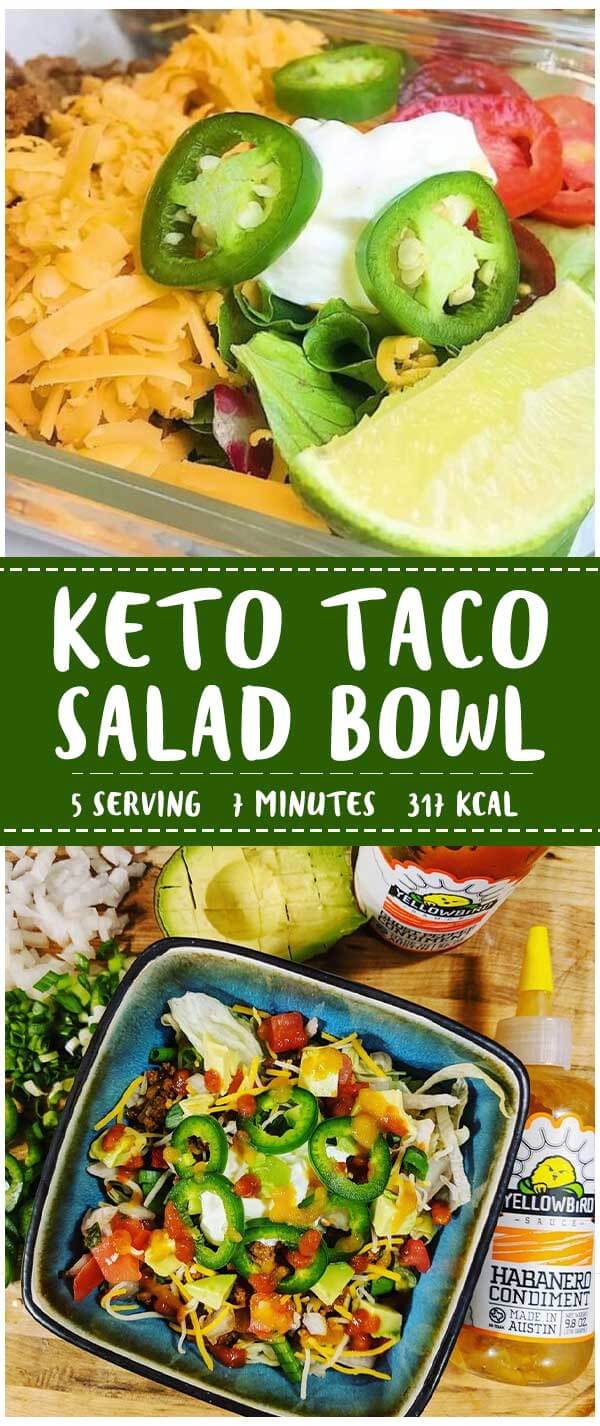 Keto Taco Salad Bowl