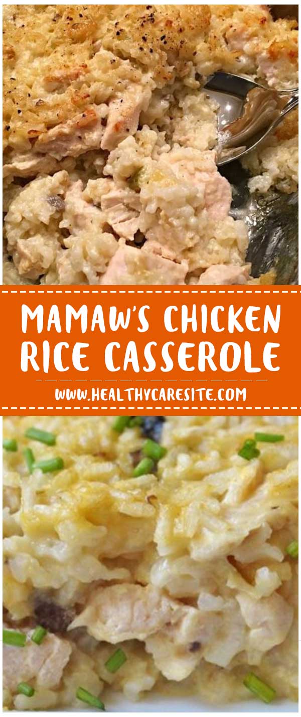 Mamaw’s Chicken & Rice Casserole