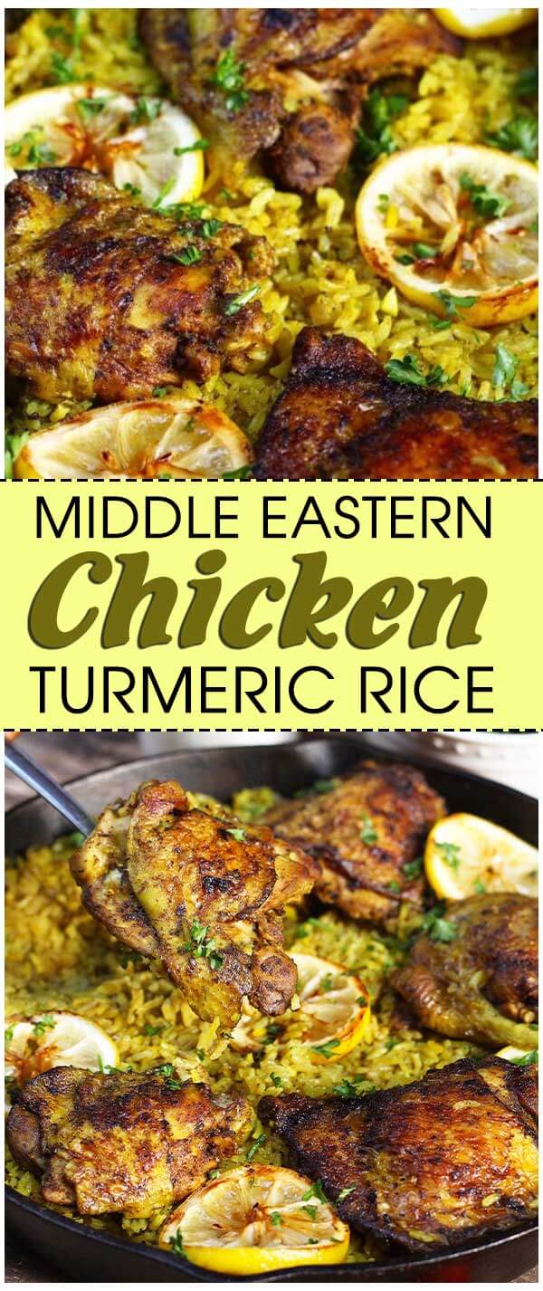 Middle Eastern Chicken and Turmeric Rice