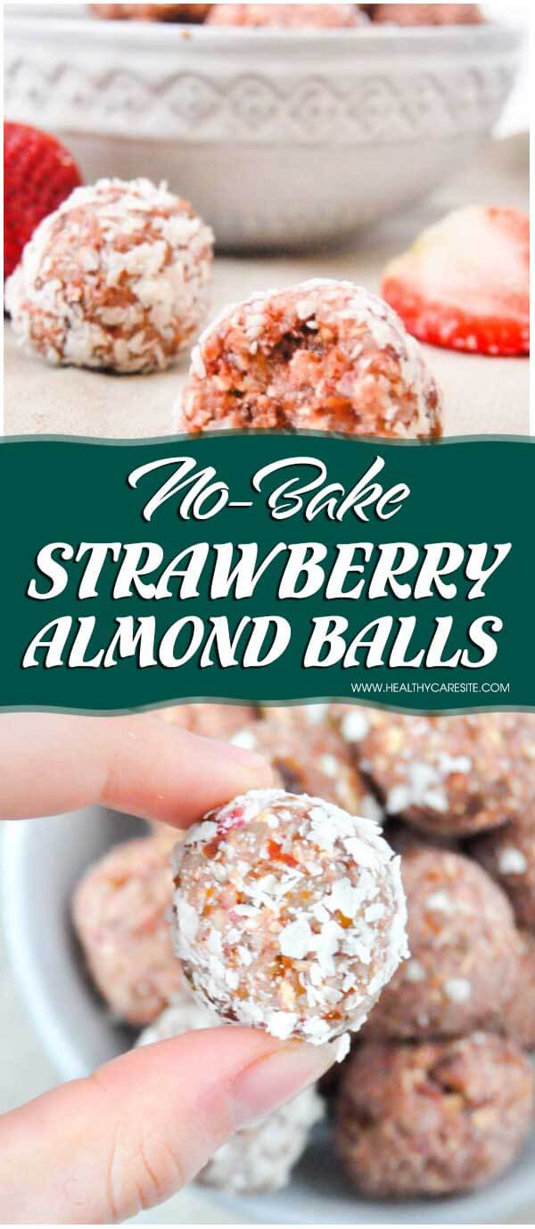 No-Bake Strawberry Almond Balls