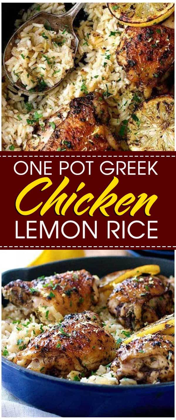 One Pot Greek Chicken and Lemon Rice – HealthyCareSite