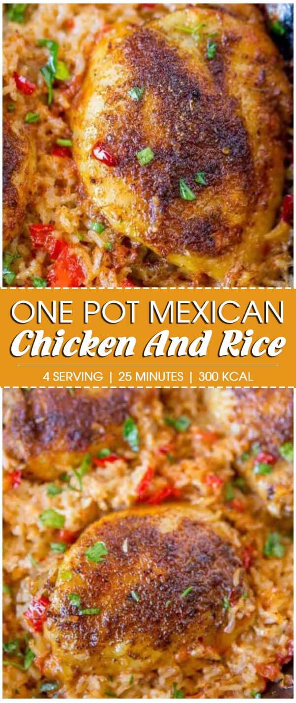 One Pot Mexican Chicken and Rice