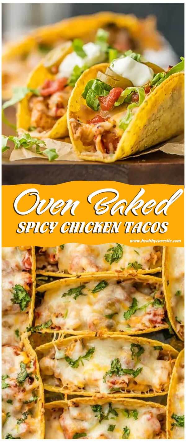 Oven Baked Spicy Chicken Tacos