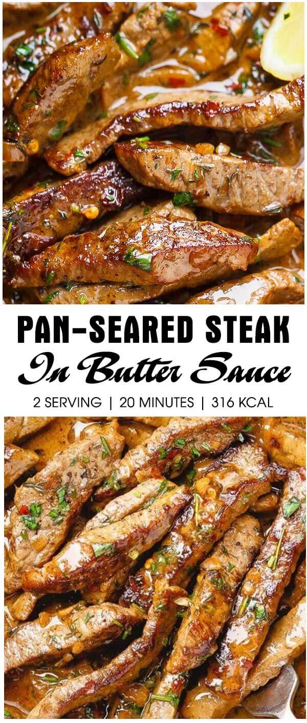 Pan-Seared Steak in Butter Sauce