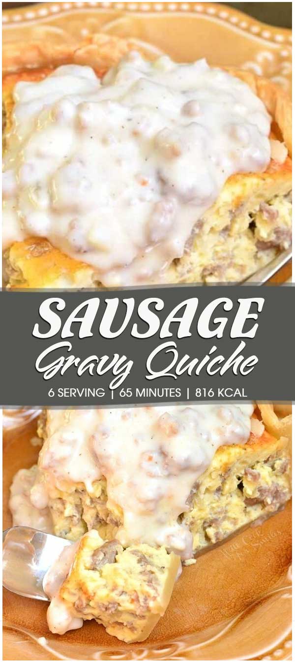 Sausage Gravy Quiche