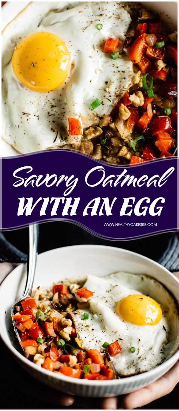 Savory Oatmeal With An Egg