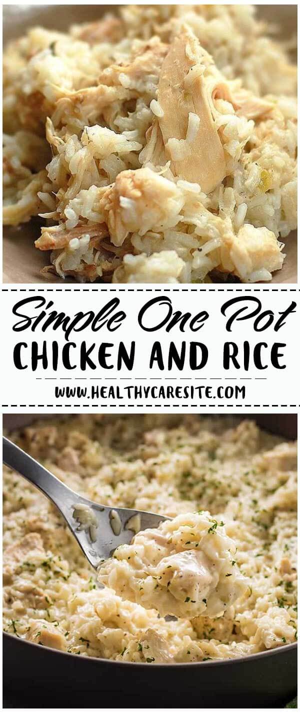Simple One Pot Chicken and Rice
