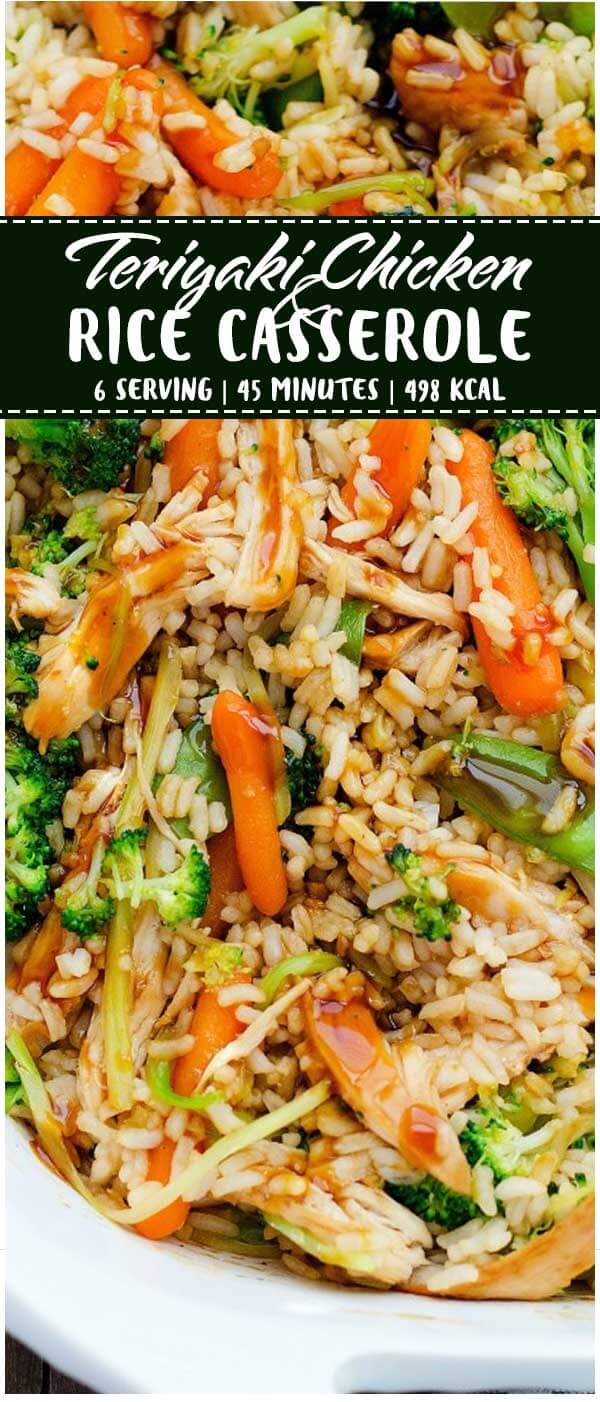 Teriyaki Chicken and Rice Casserole