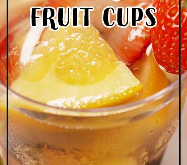 Sangria Fruit Cups
