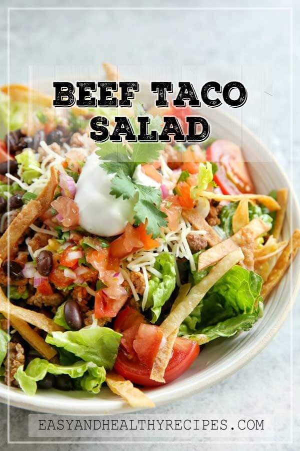 Beef Taco Salad – HealthyCareSite