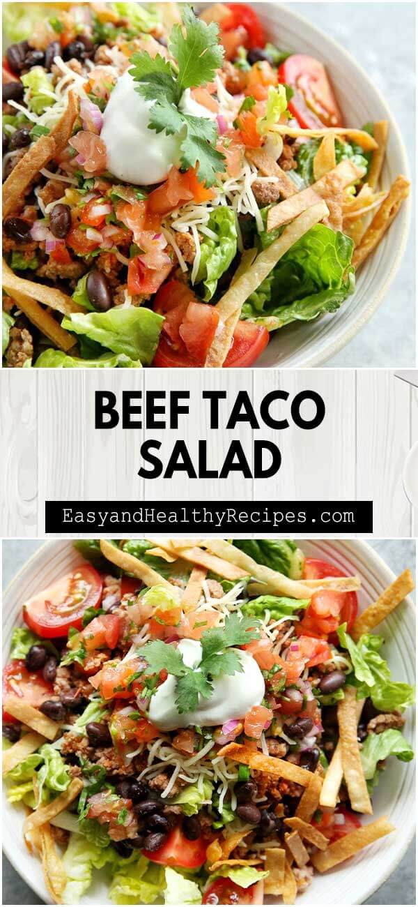 Beef Taco Salad – HealthyCareSite